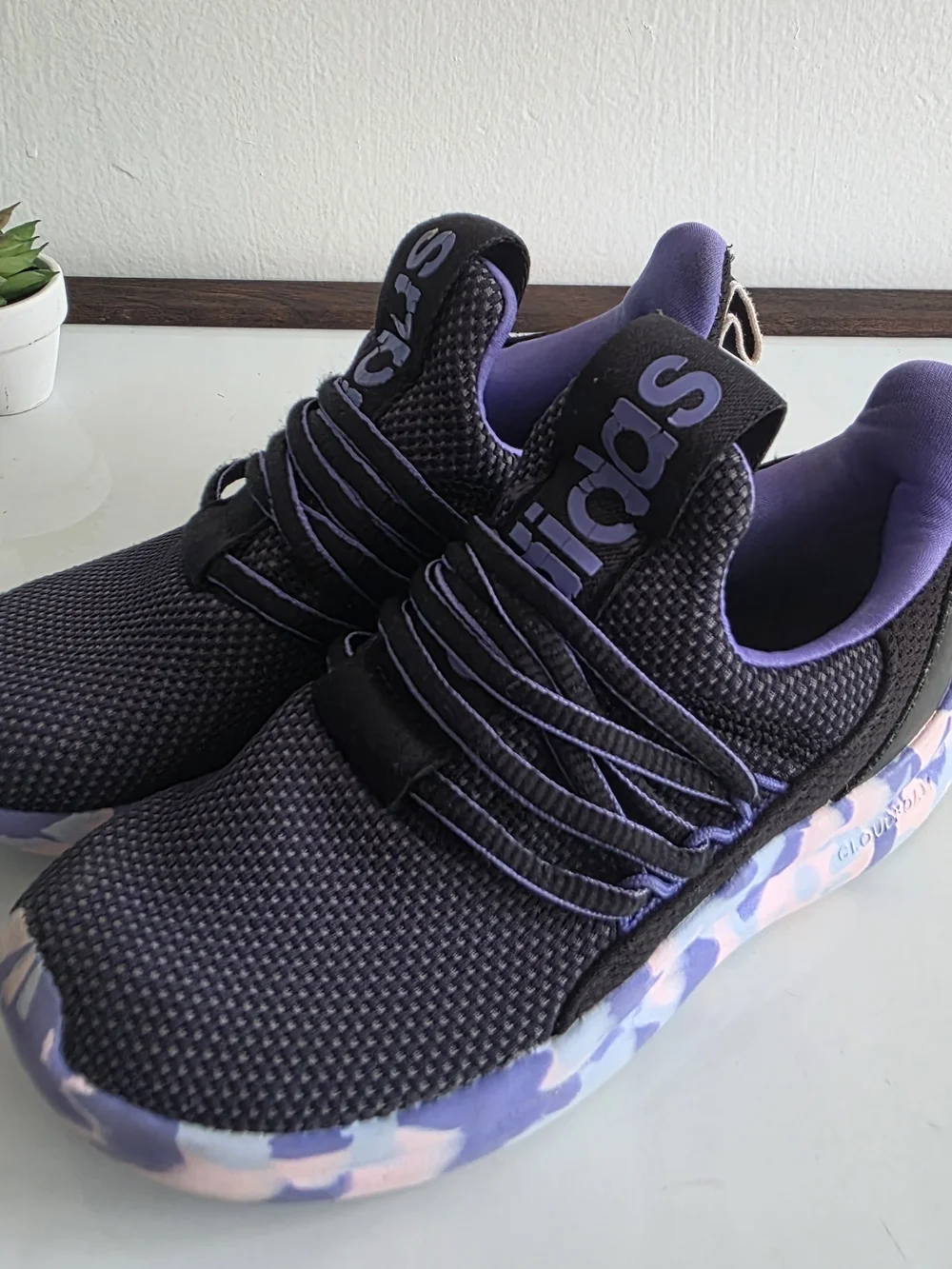 3Kids Navy & Pink Cloudfoam Slip-On Sneakers Bundle.